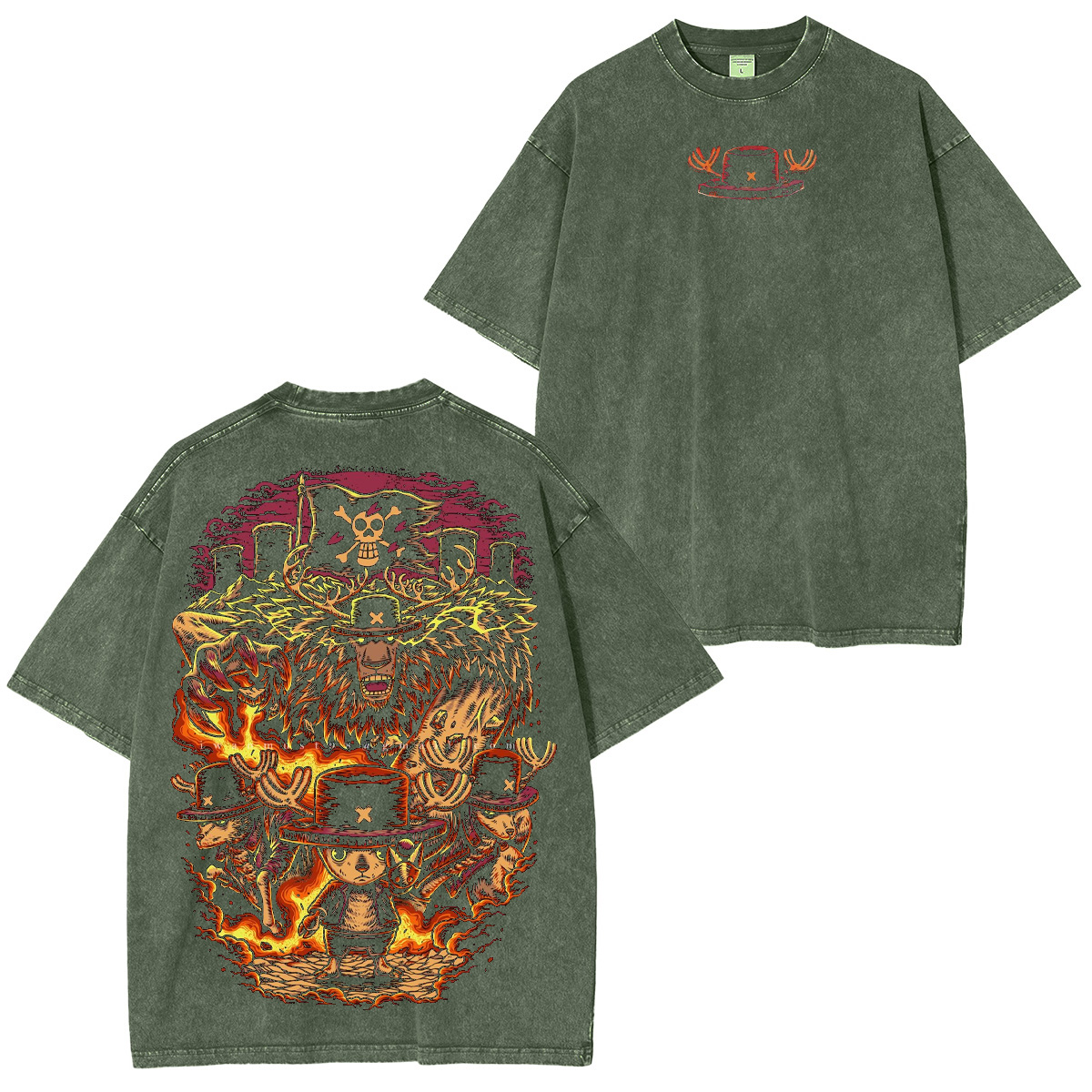 One Piece Washed T-shirt/Crewneck/Hoodie