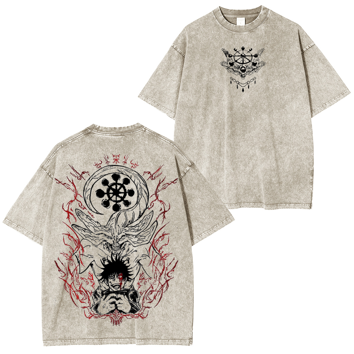 Jujutsu Kaisen Anime Unisex Washed T-Shirt/HOODIE