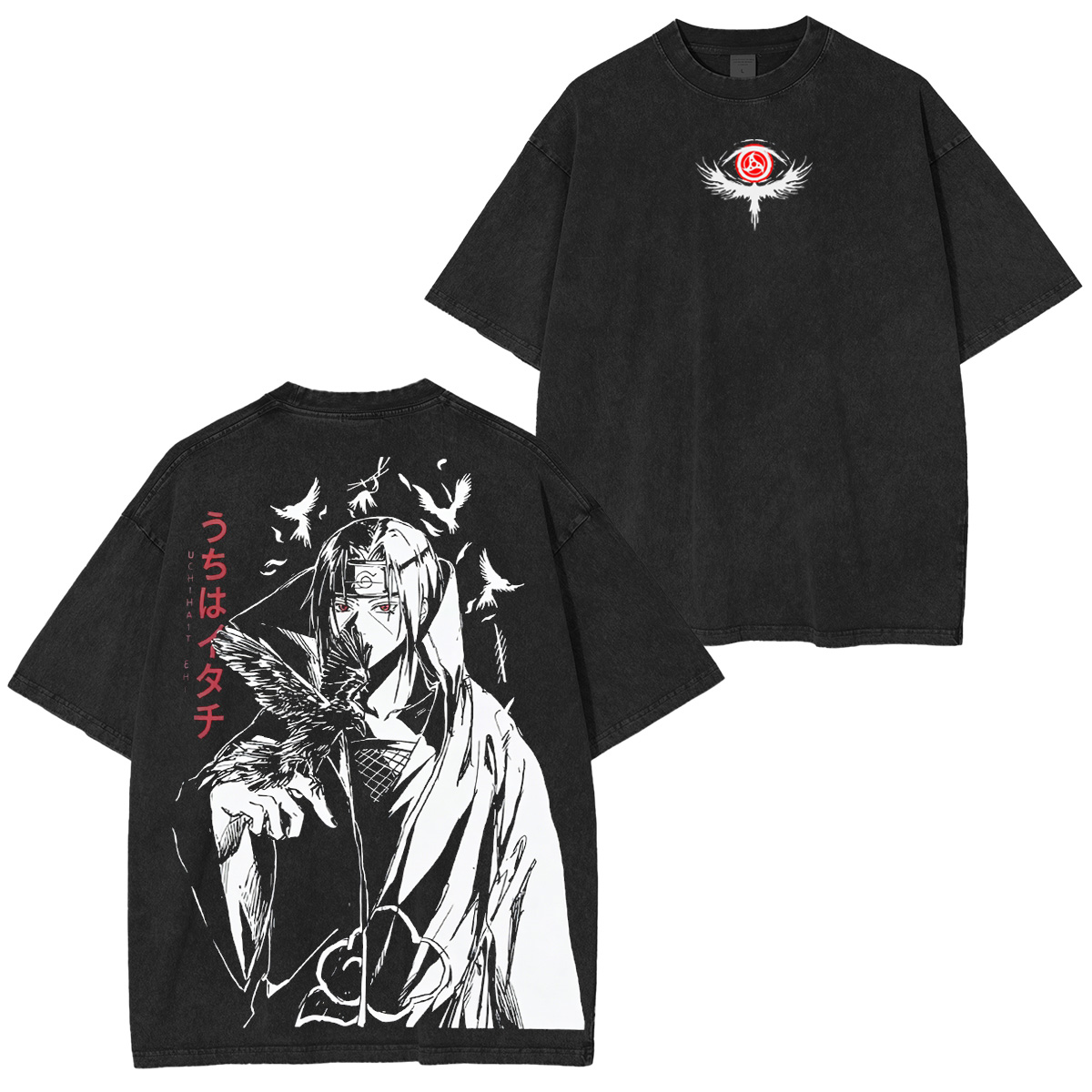 Itachi Uchiha Naruto Washed T-shirt/Crewneck/Hoodie