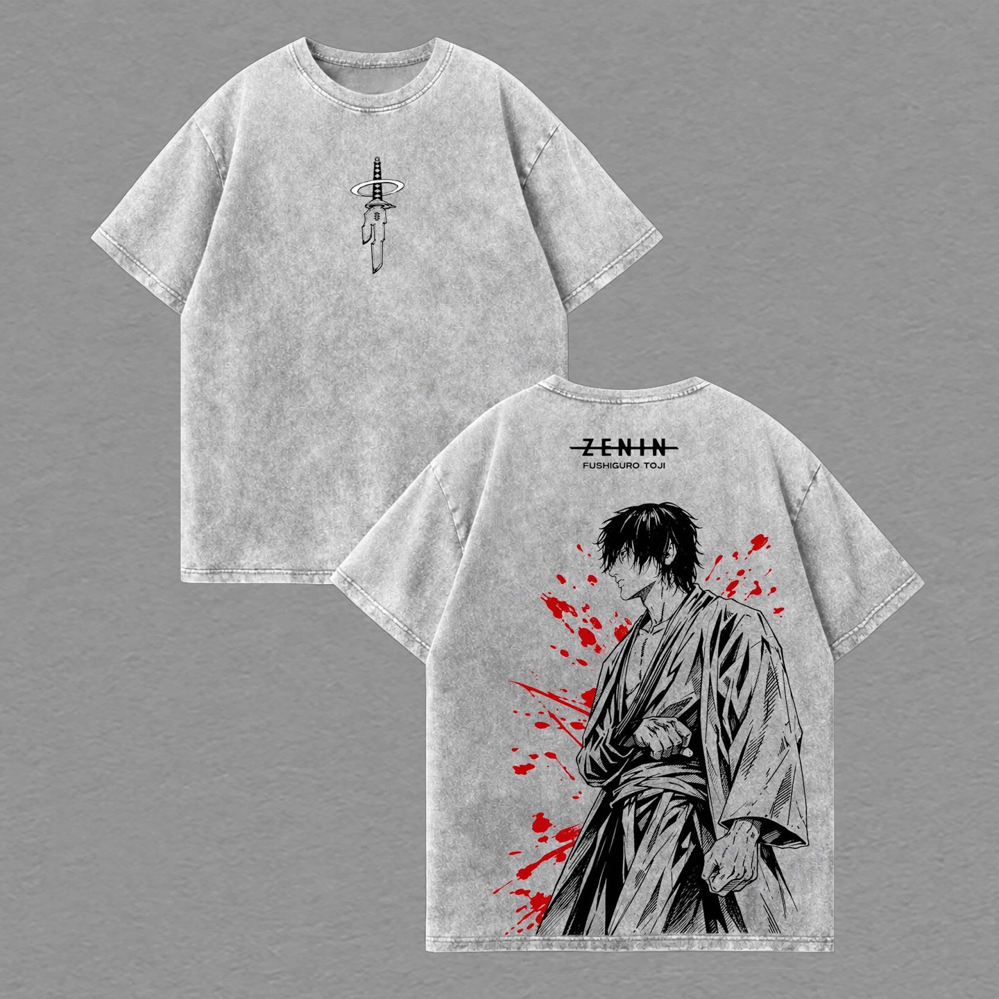 Toji Fushiguro Jujutsu Kaisen Anime Washed T-shirt/Crewneck/Hoodie
