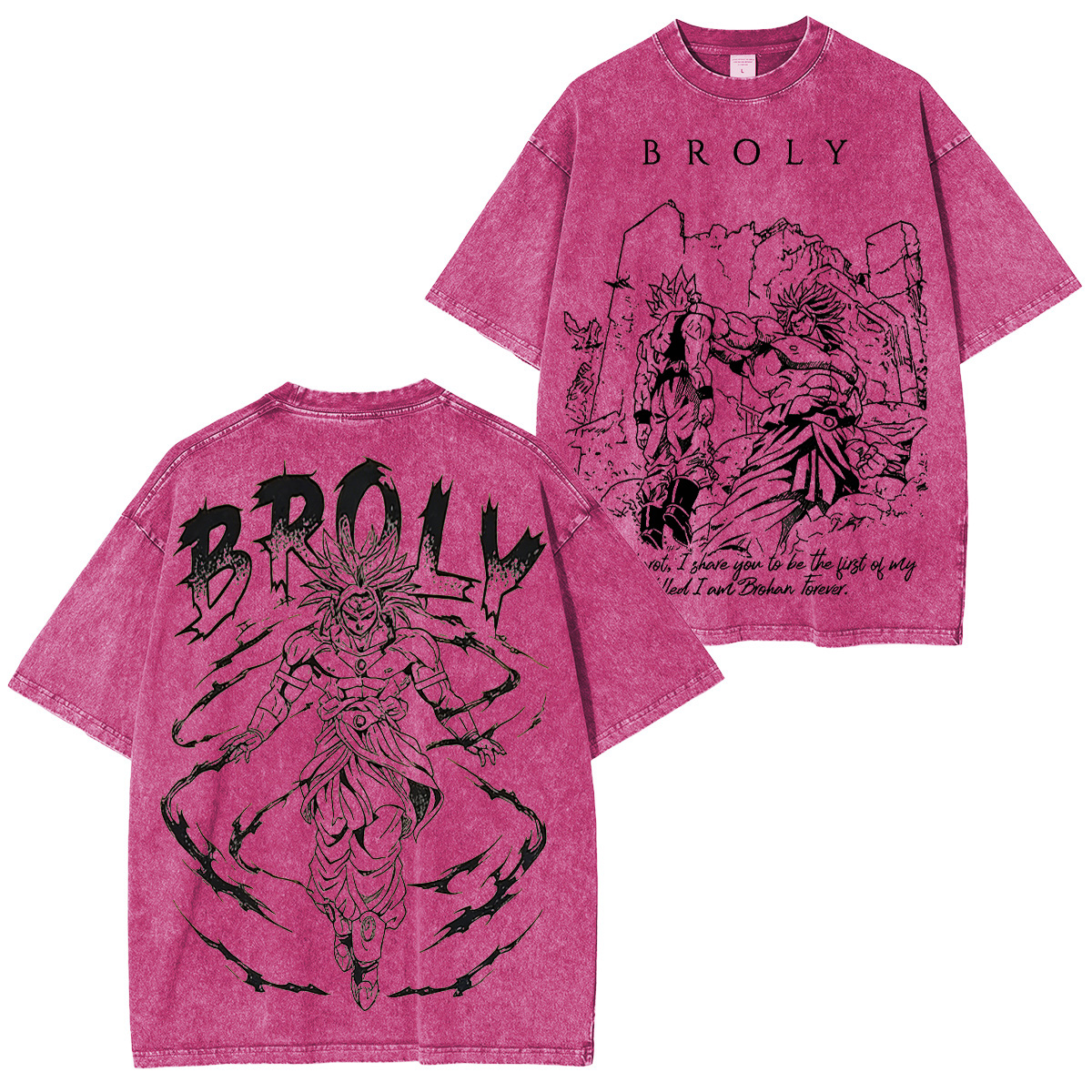 Broly Dragon Ball Z Anime Washed T-shirt/Crewneck/Hoodie