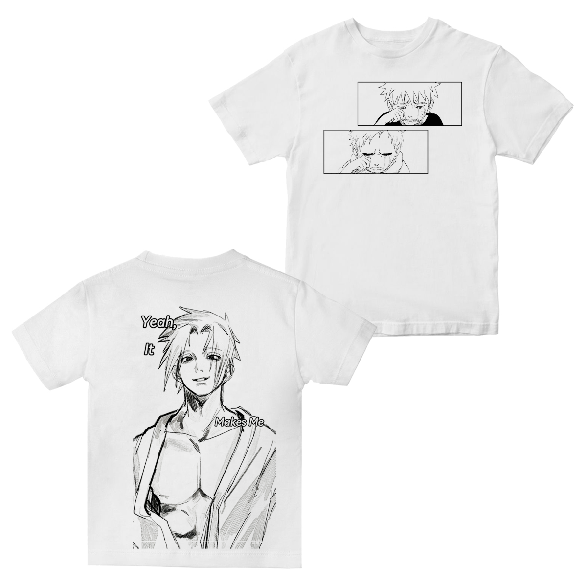 Uchiha Sasuke and Uzumaki Naruto Unisex T-shirt