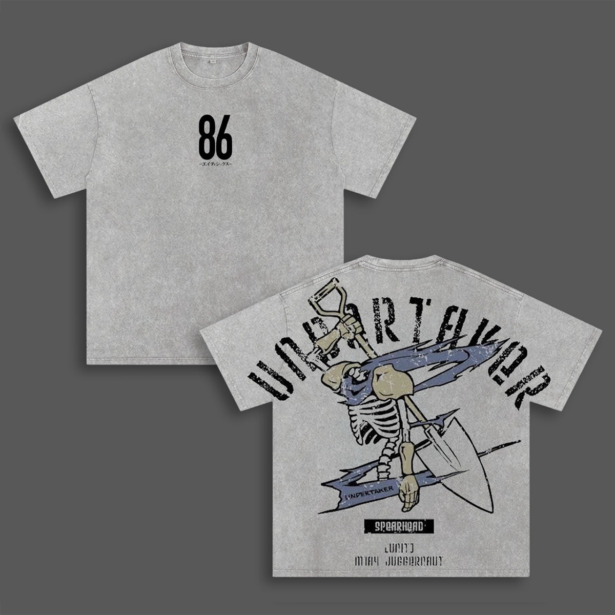 Undertaker Shinei Reaper Logo 86 Eighty Washed T-shirt/Crewneck/Hoodie