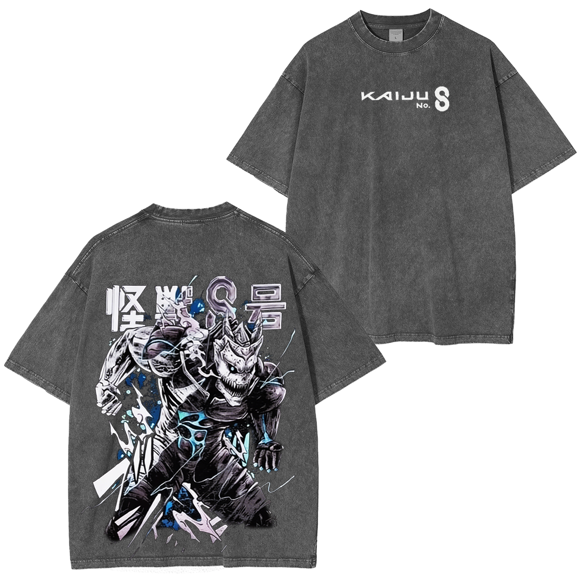 Kaiju No 8 Mina Shiro Kaiju Oversized Unisex Washed T-shirt