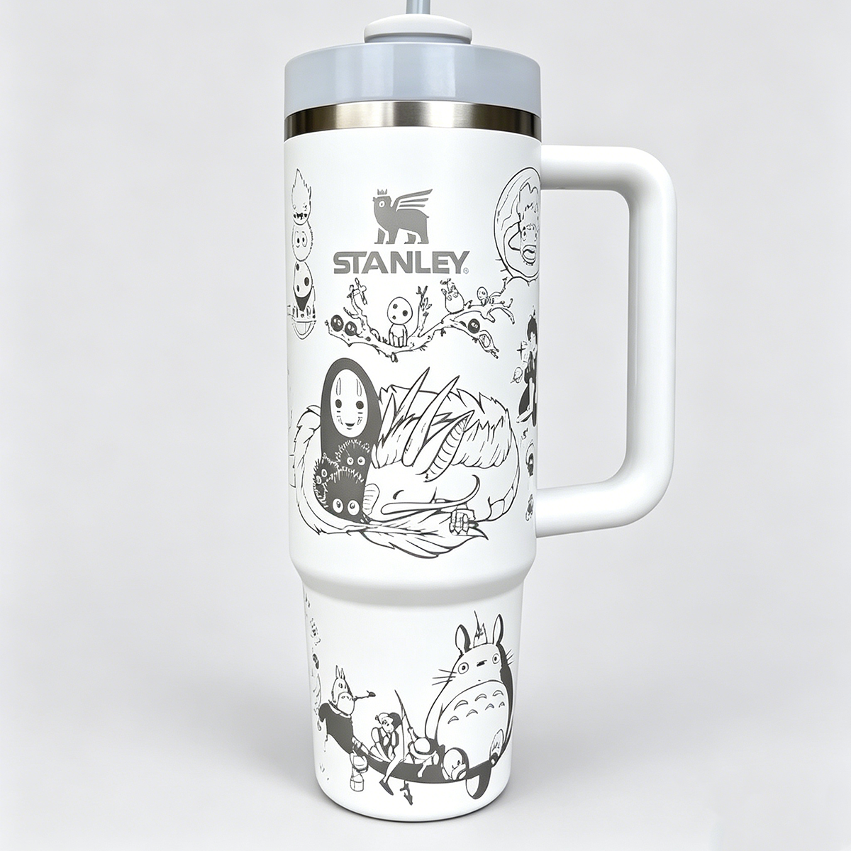 Studio Ghibli Totoro Black & White Tumbler