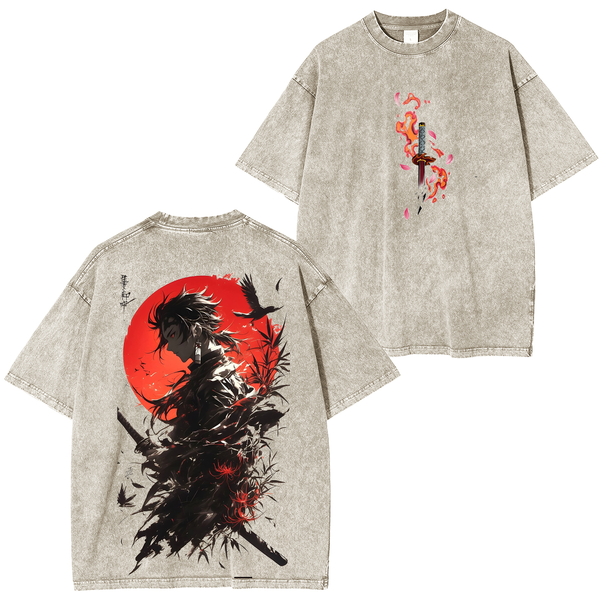 Demon Slayer Anime Washed T-shirt