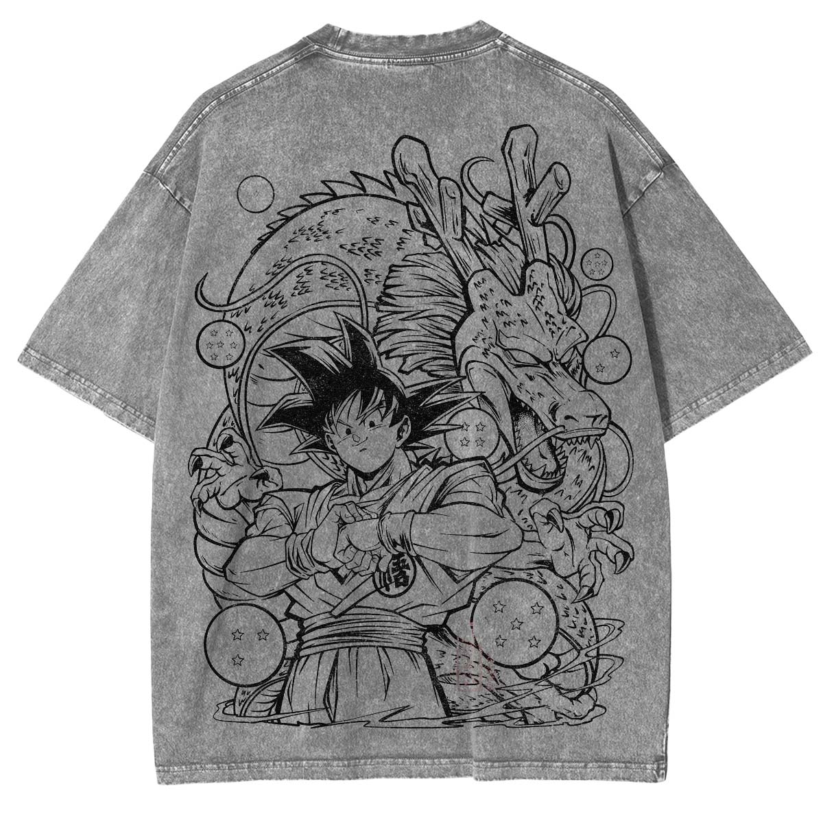 Dragon Ball Anime Double Printed Washed Tee