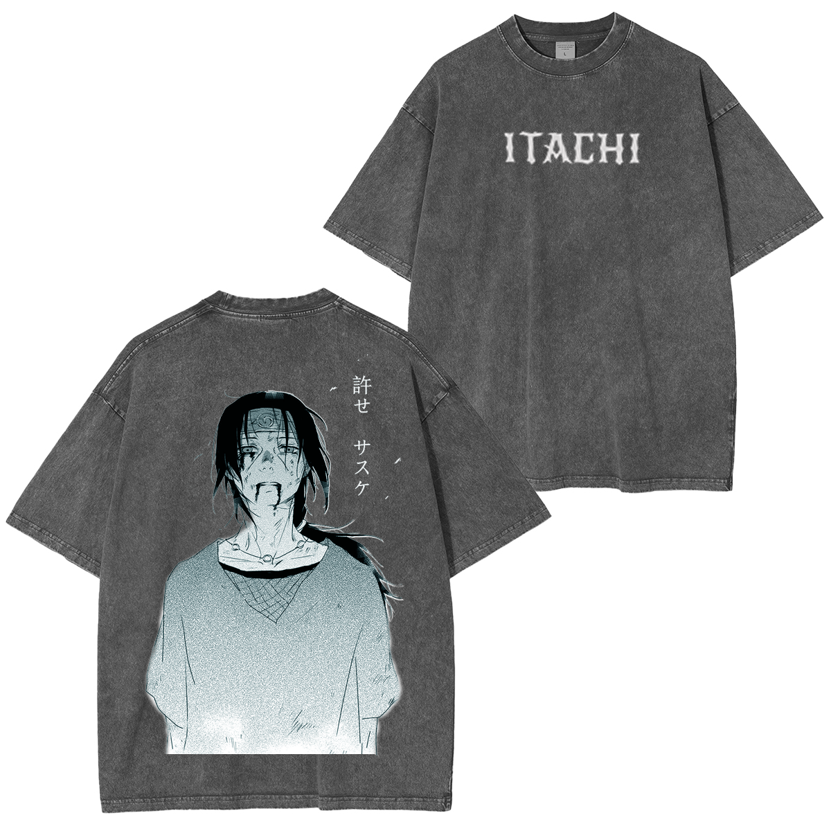 Uchiha Itachi Unisex Washed T-shirt