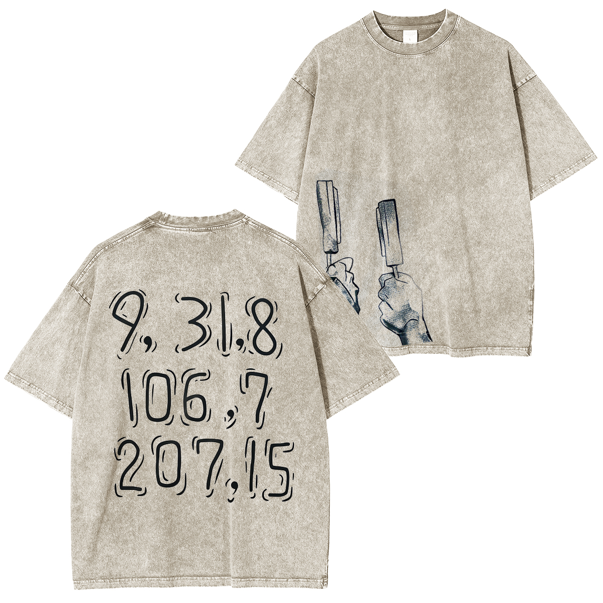 subtle Vintage Washed T-shirts / Cotton T-shirts