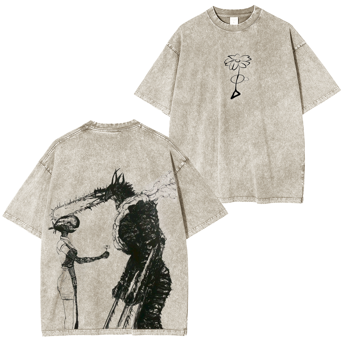 Chainsaw Man Anime Vintage  T-Shirt