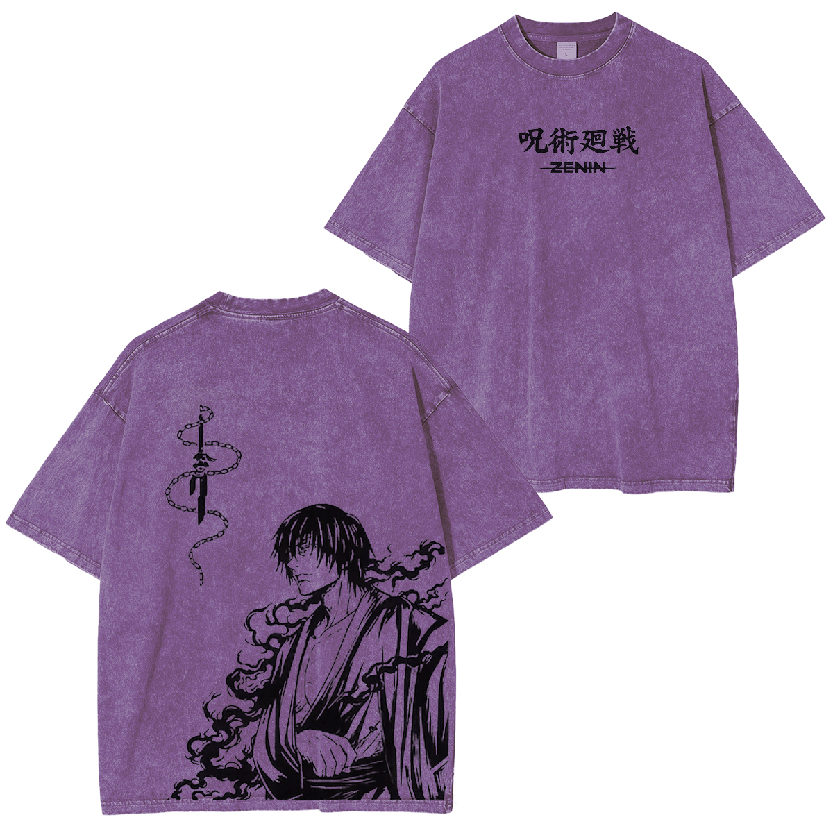 Jujutsu Kaisen Zenin Printed Unisex Washed T-Shirt/Crewneck/Hoodie