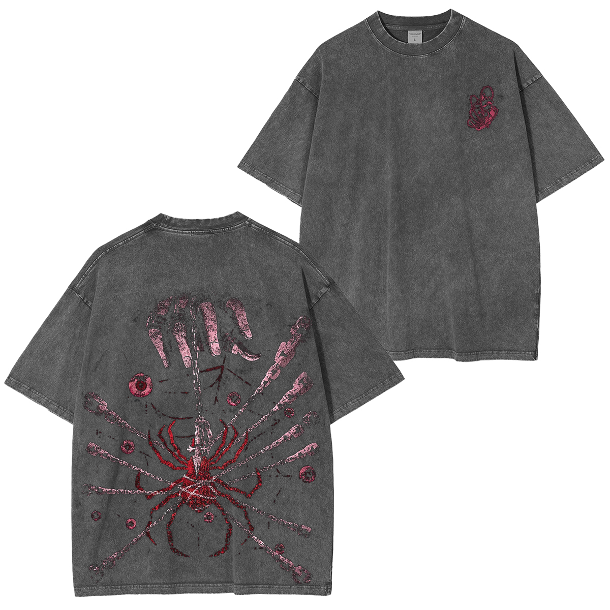 Hunter x Hunter Anime Oversized  Washed T-Shirt