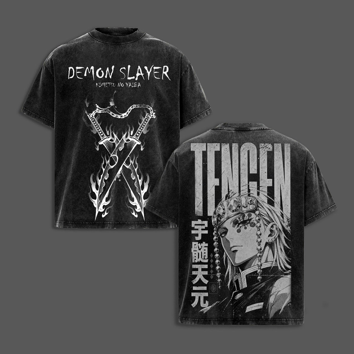 Demon Slayer Anime Washed T-shirt/Crewneck/Hoodie