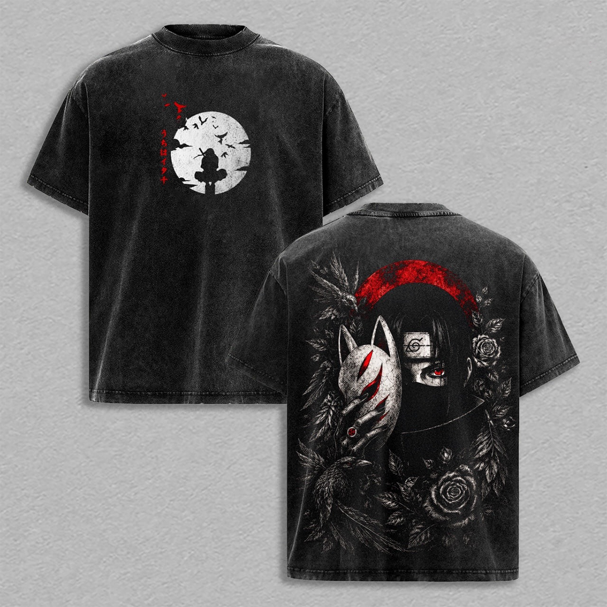 Naruto Anime Washed T-shirt