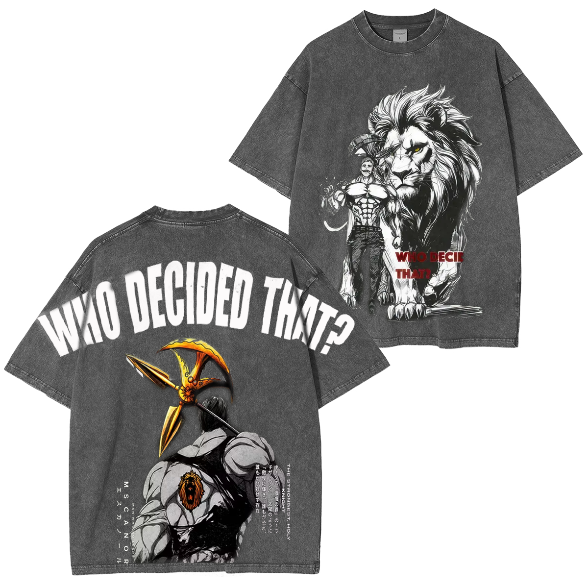 The Seven Deadly Sins Anime Unisex Washed T-shirt/Hoodie