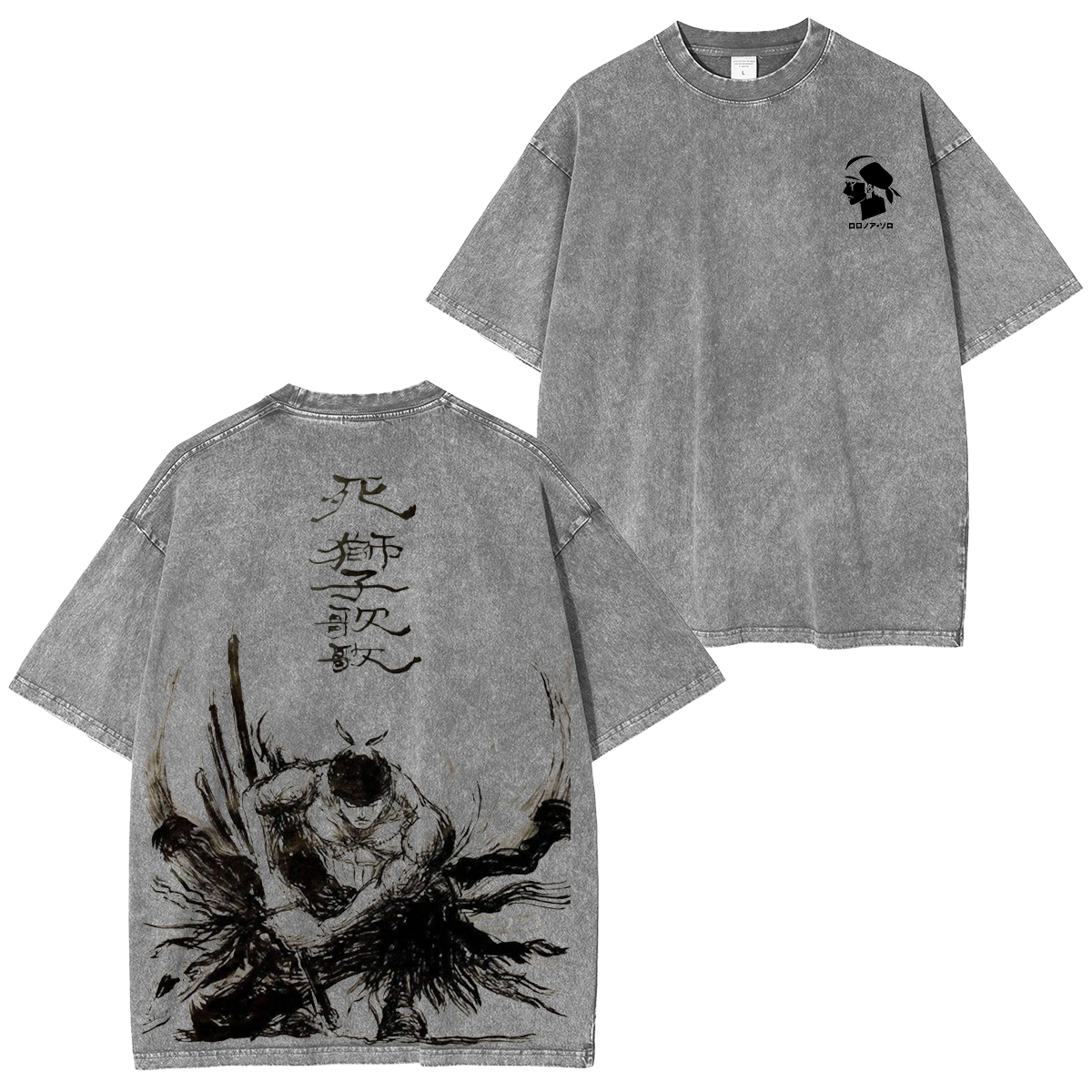 One Piece Zoro Unisex Washed T-Shirt