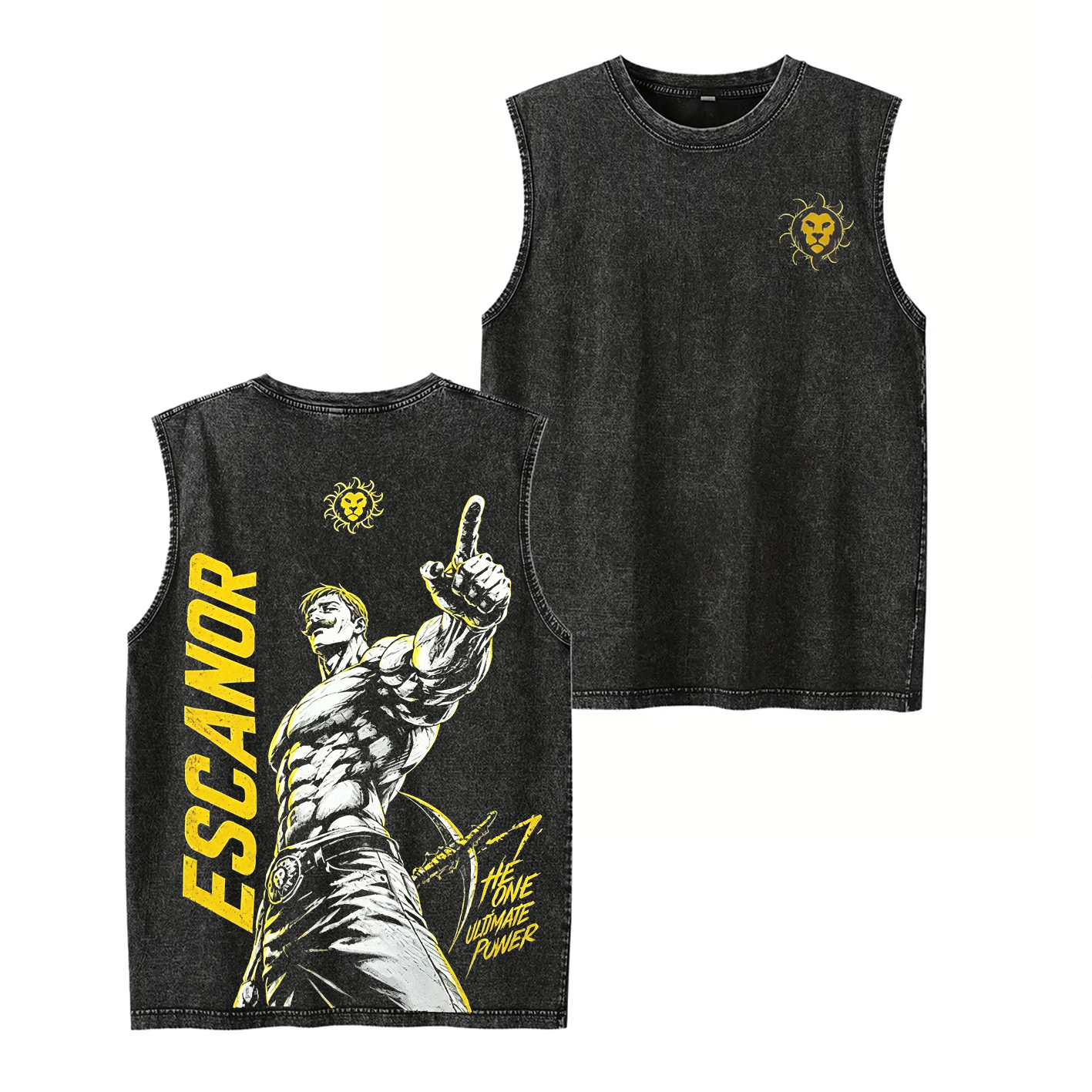 Escanor Vintage Unisex Washed T-Shirt