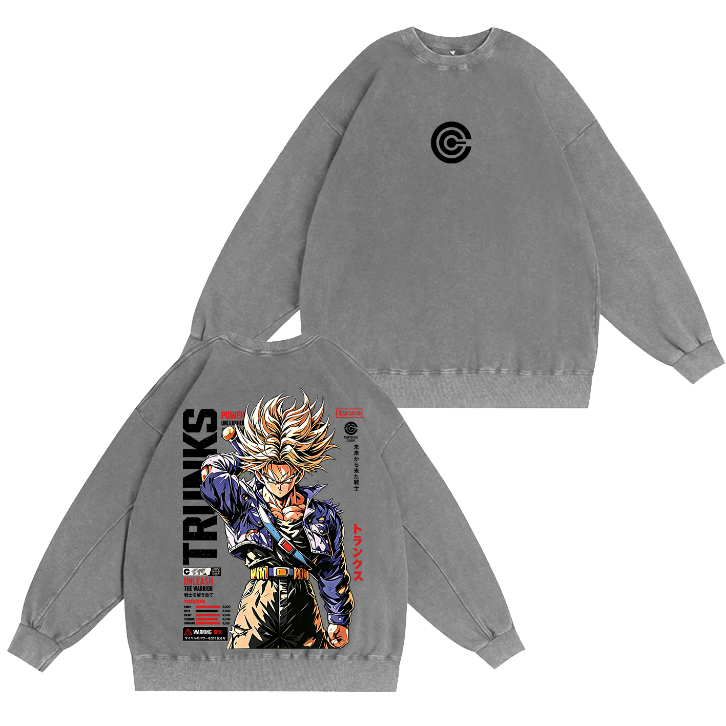 Future Trunks Dragon Ball Vintage Unisex  Washed T-Shirt