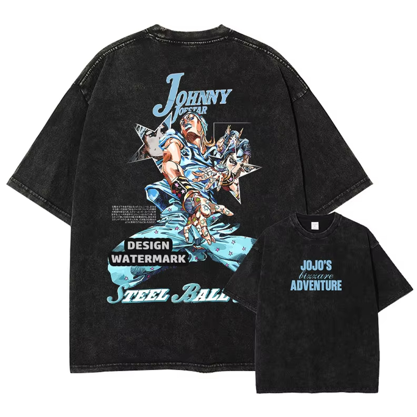 JoJo's Bizarre Adventure – Realitees Unisex Washed T-Shirt
