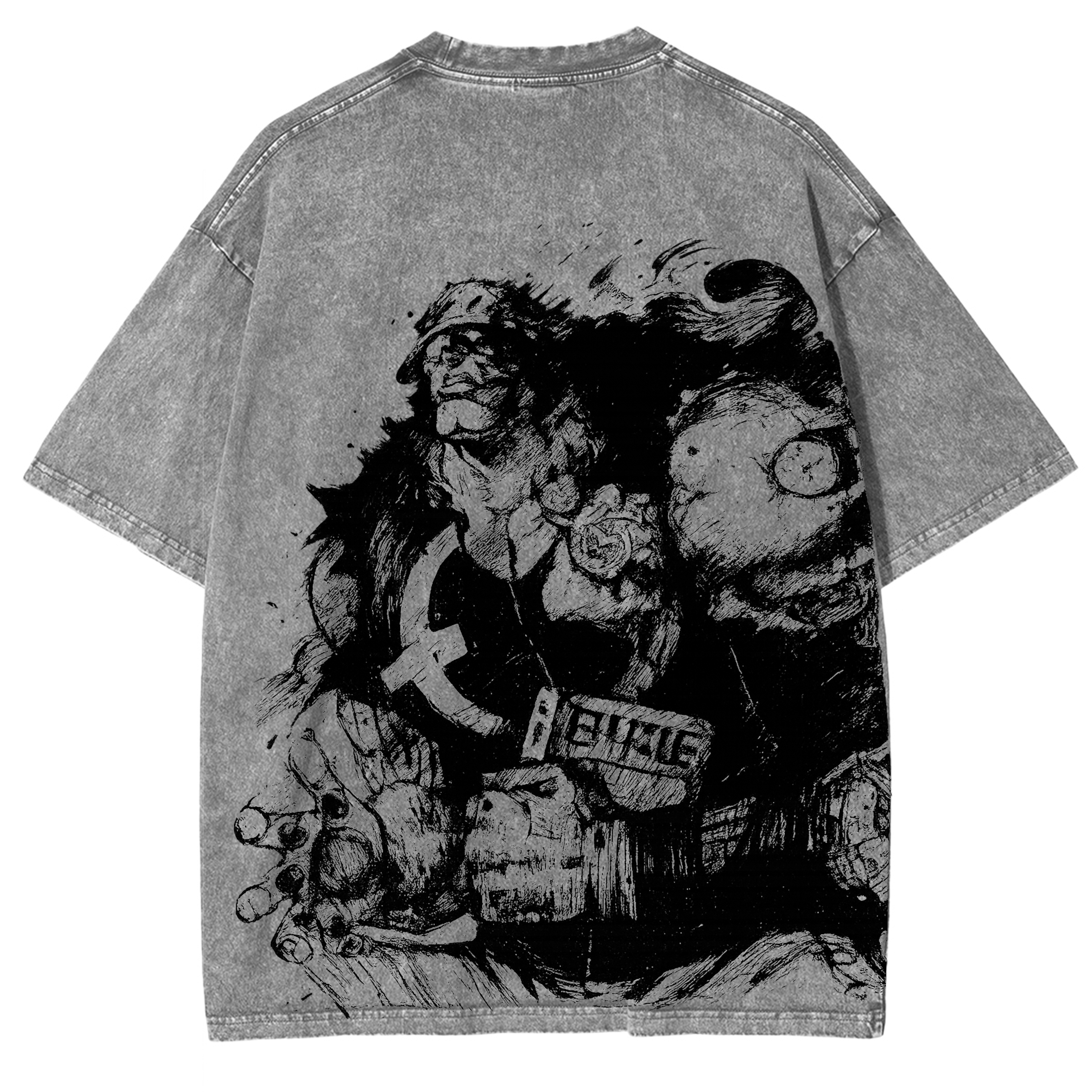 One Piece Monkey D. Garp Washed T-shirt