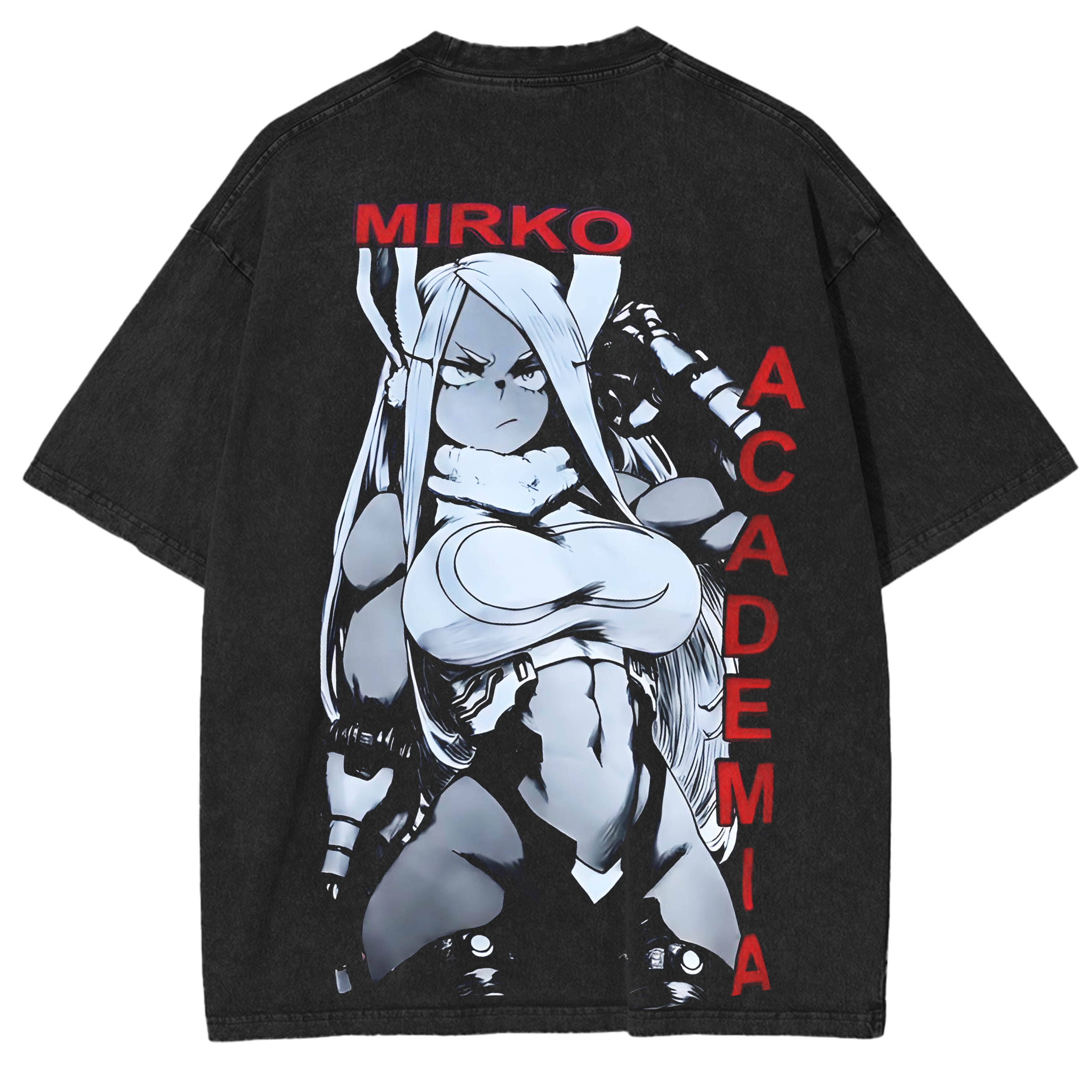My Hero Academia Mirko vintage Sukehiro Washed Shirts