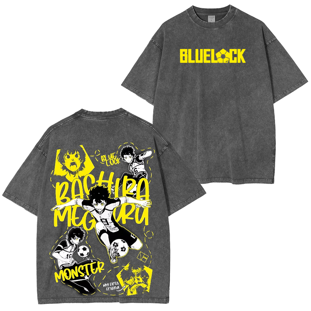 Blue Lock Manga Volumes Washed T-shirt/Crewneck/Hoodie