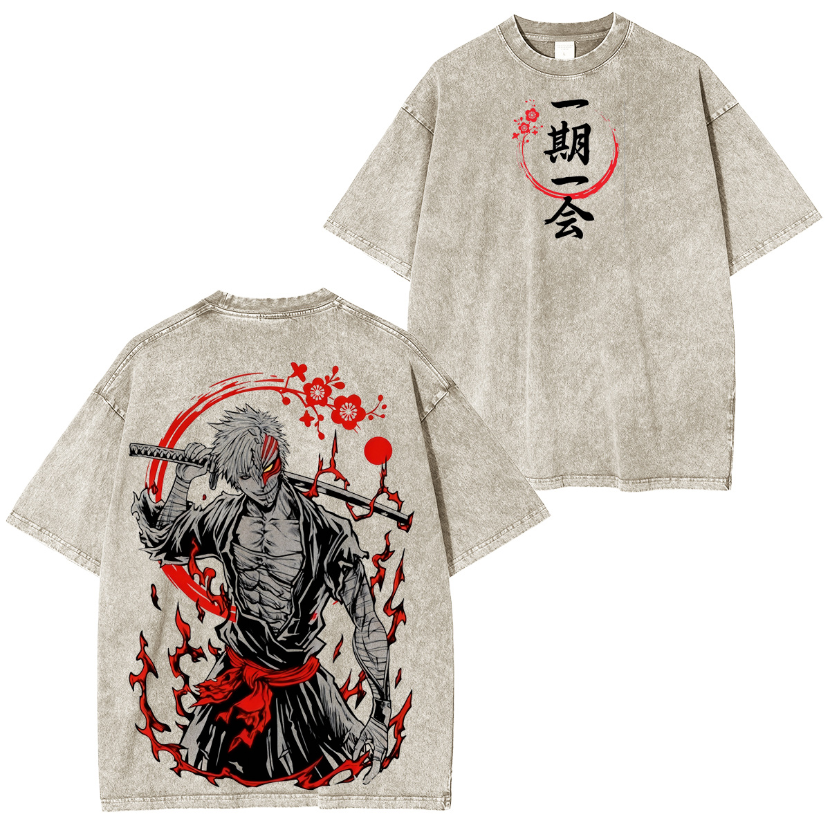  Bleach  :chigo Kurosaki Vintage washed T-shirt/Crewneck/Hoodie