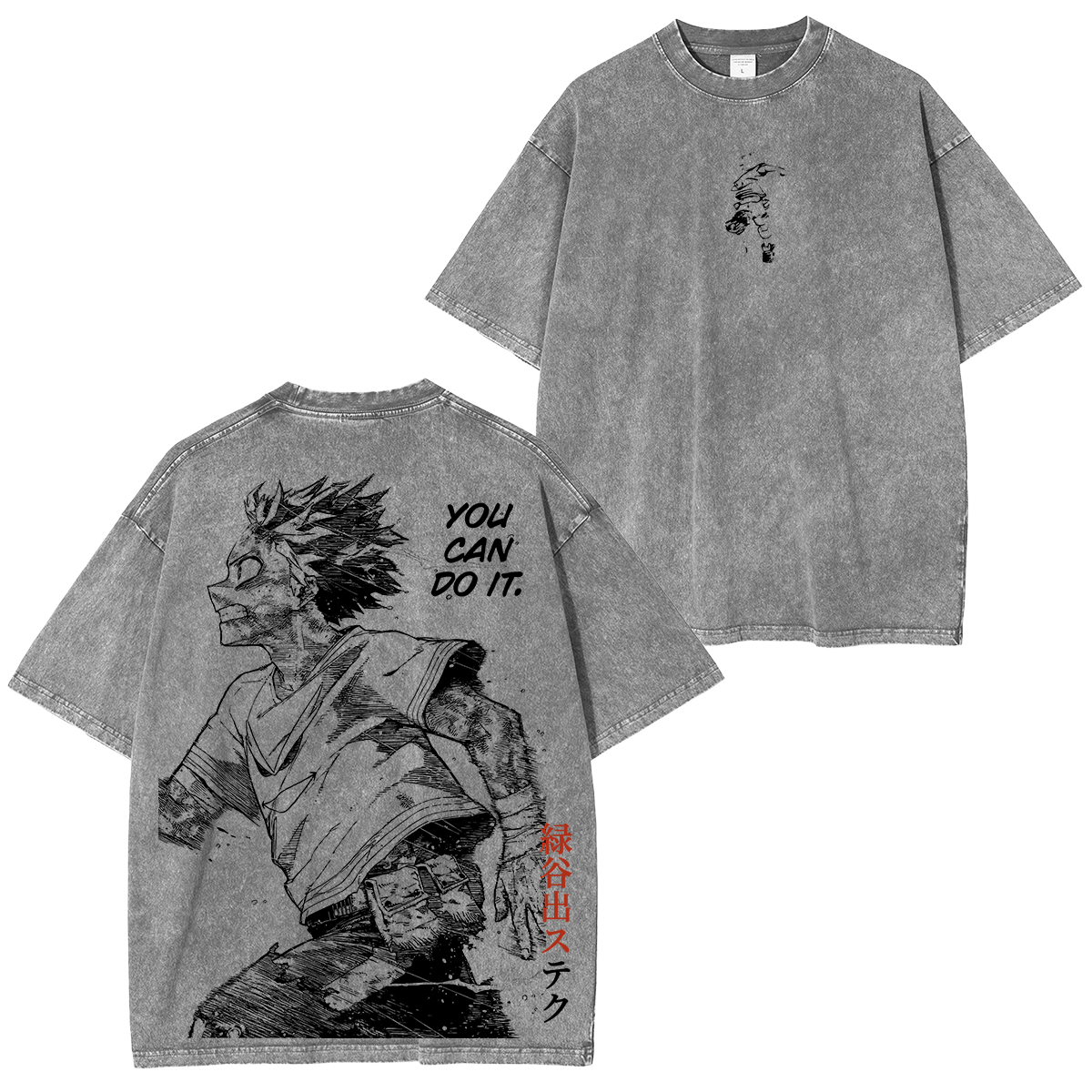 Izuku Midoriya My Hero Academia Vintage Washed T-shirt/Crewneck/Hoodie