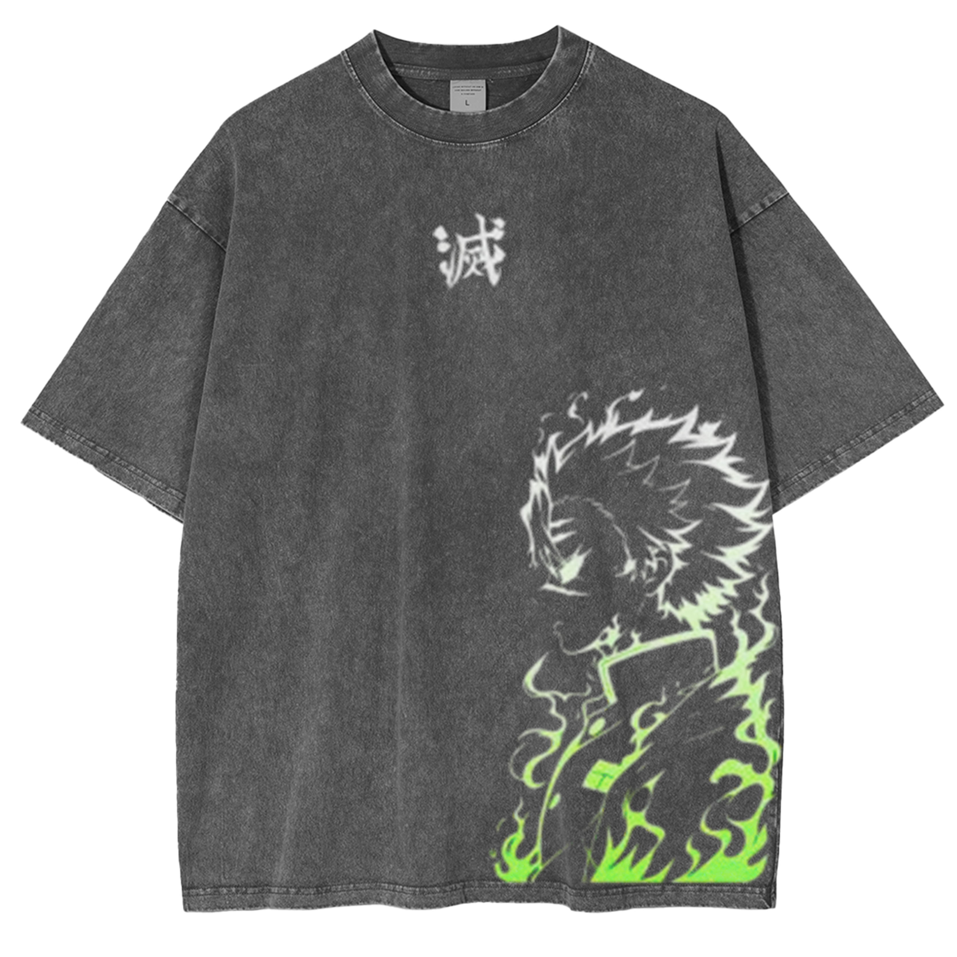 Demon Slayer Metsu Anime Unisex Washed T-Shirt