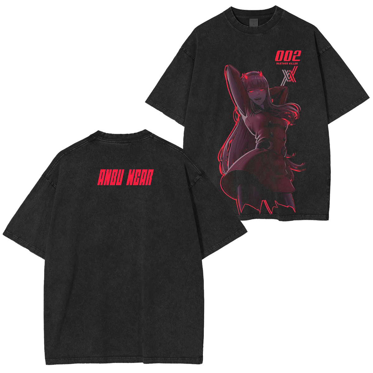 Anime Darling in The FranXX T-Shirt Zero Two Bedruckte