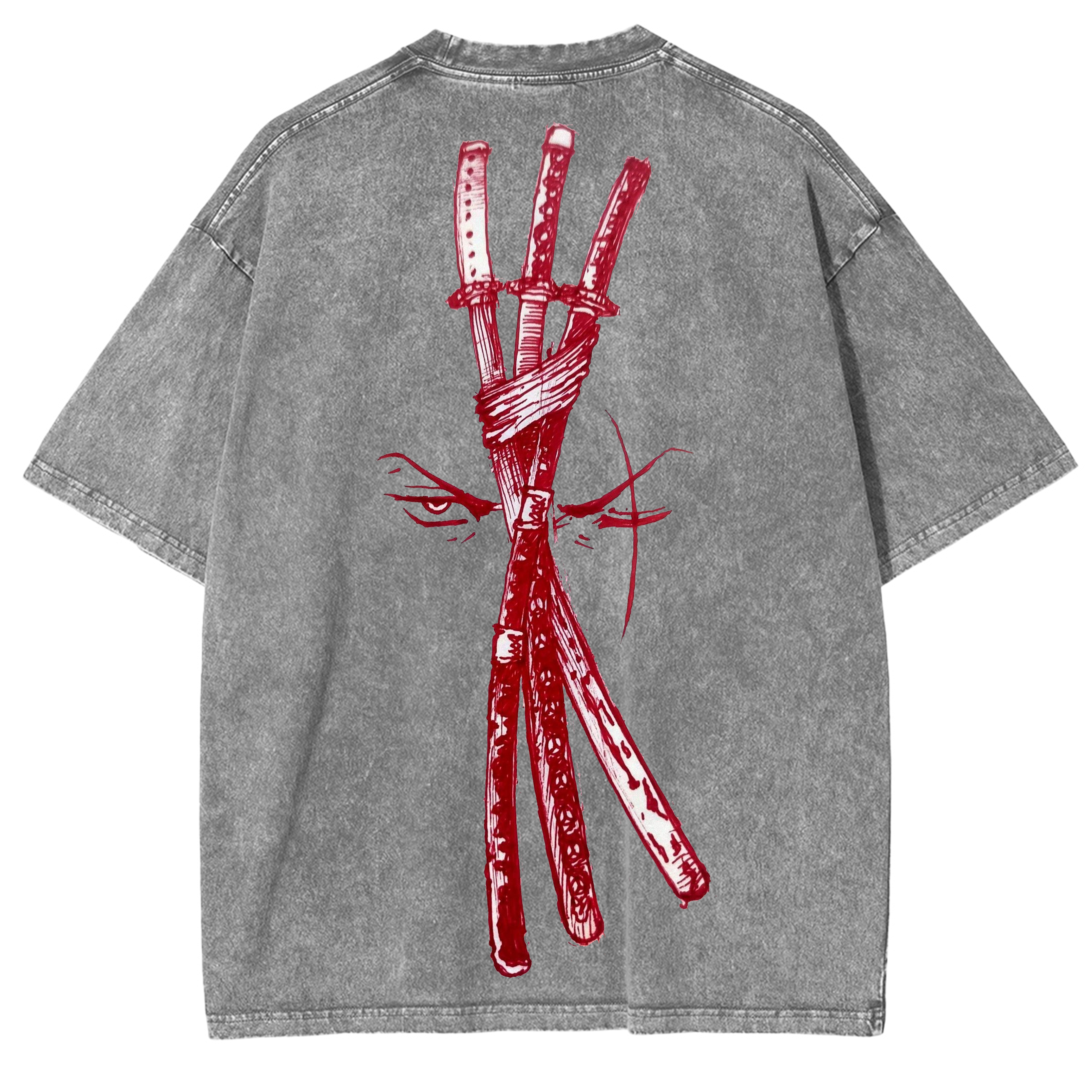 Roronoa Zoro One Piece Anime Unisex Washed T-Shirt