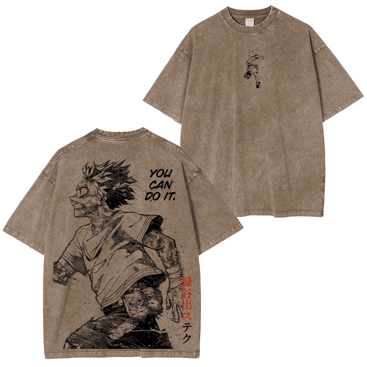 Izuku Midoriya My Hero Academia Vintage Washed T-shirt/Crewneck/Hoodie