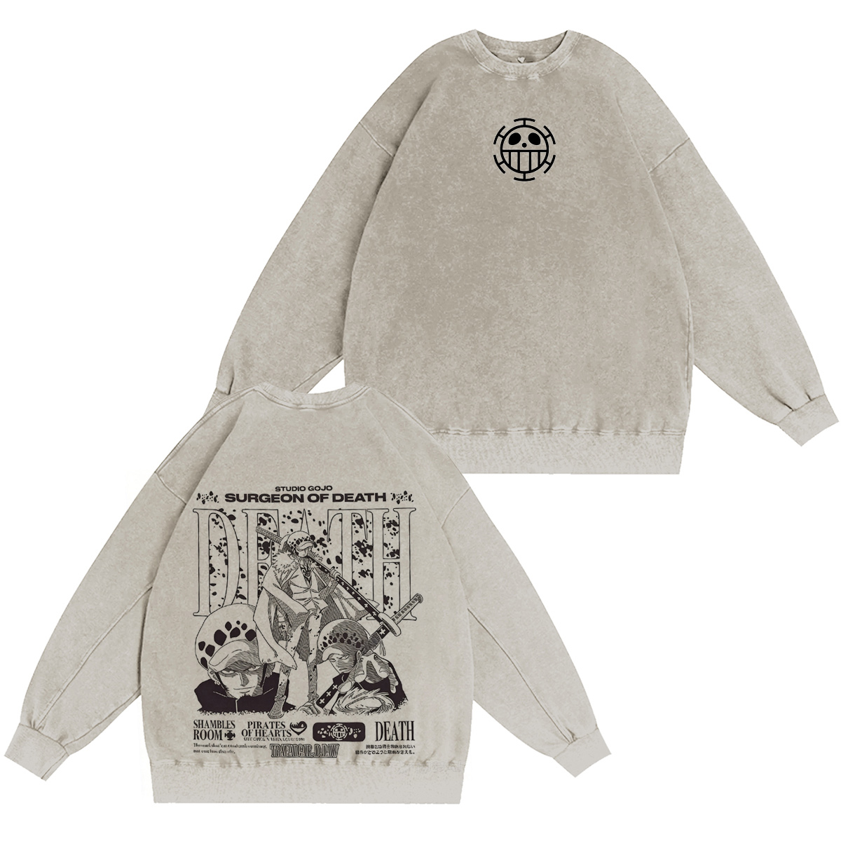 One Piece Vintage washed T-shirt/Crewneck/Hoodie