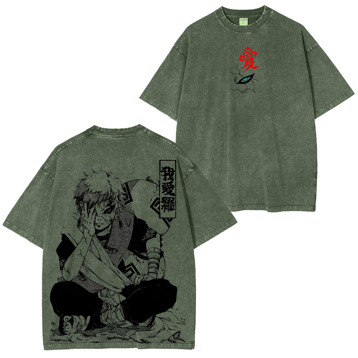 Naruto: Gaara Vintage washed T-shirt/Crewneck/Hoodie