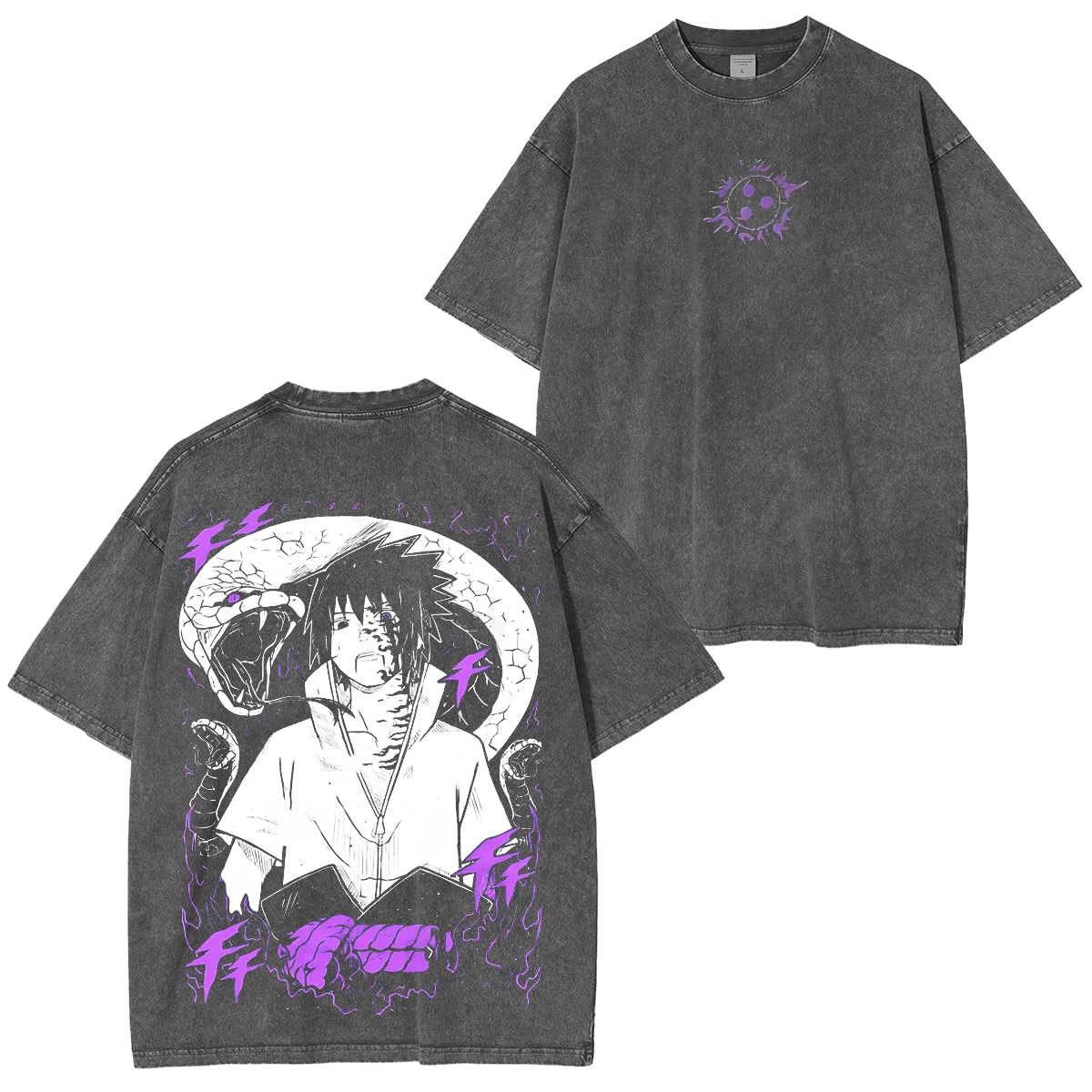 Sasuke Uchiha  Naruto Vintage Oversized T-Shirt