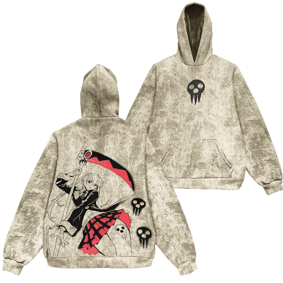 Soul Eater Maka Albarn Vintage Washed Hooded Sweatshirt