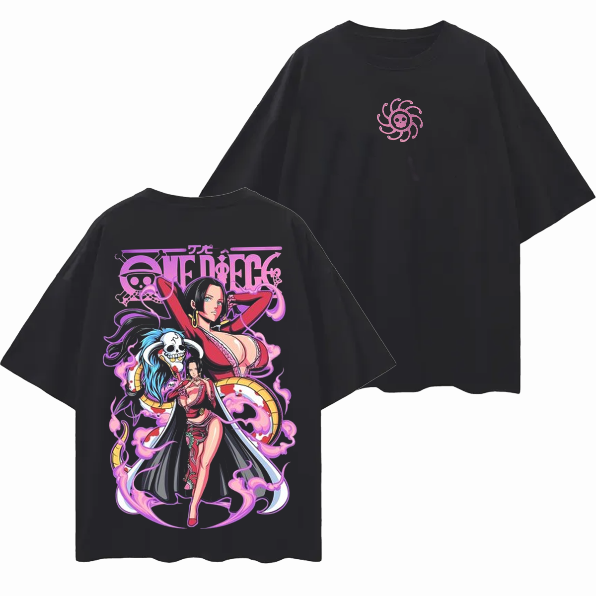 Boa Hancock-One Piece Vintage Oversized T-Shirt