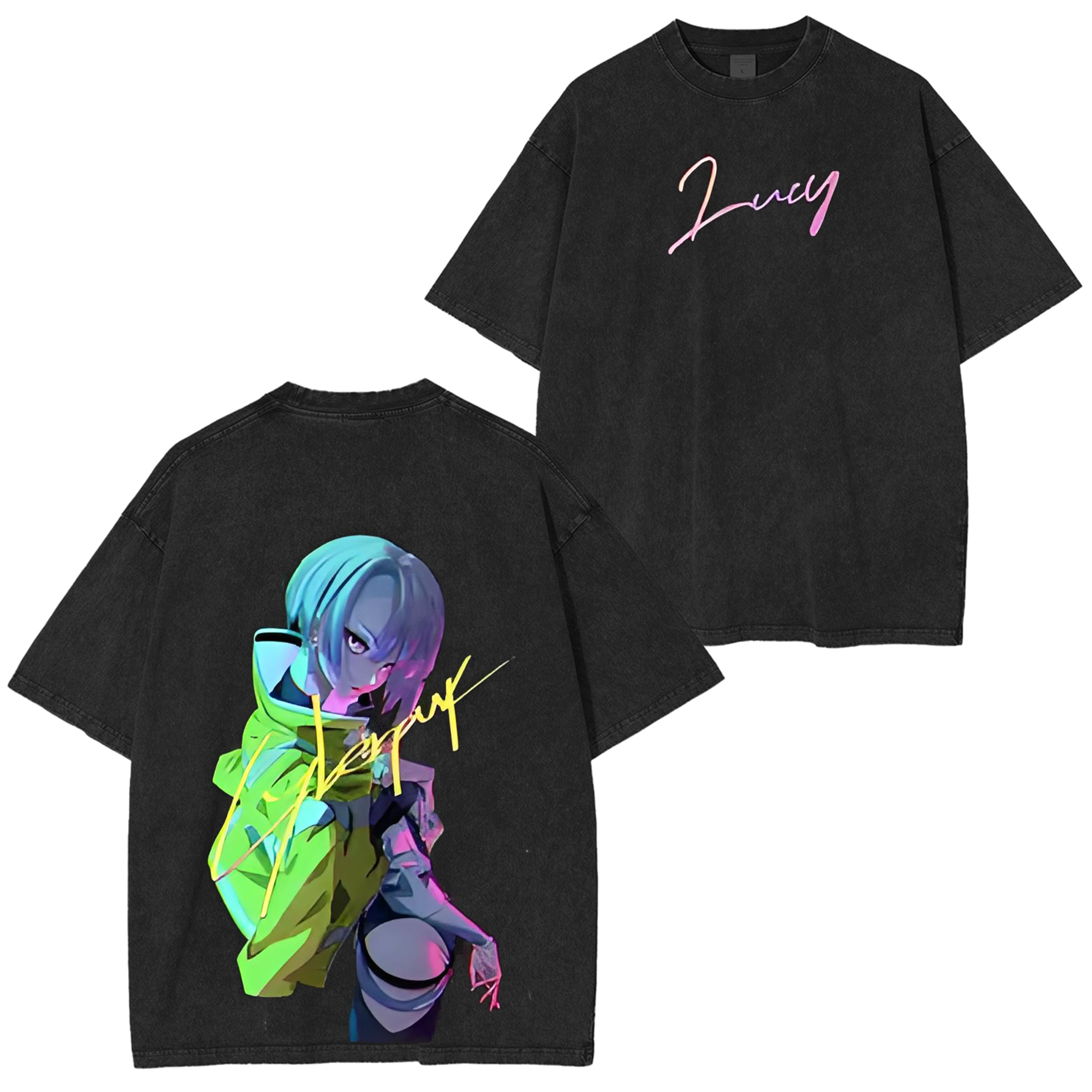Lucy Cyberpunk Unisex Washed T-Shirt