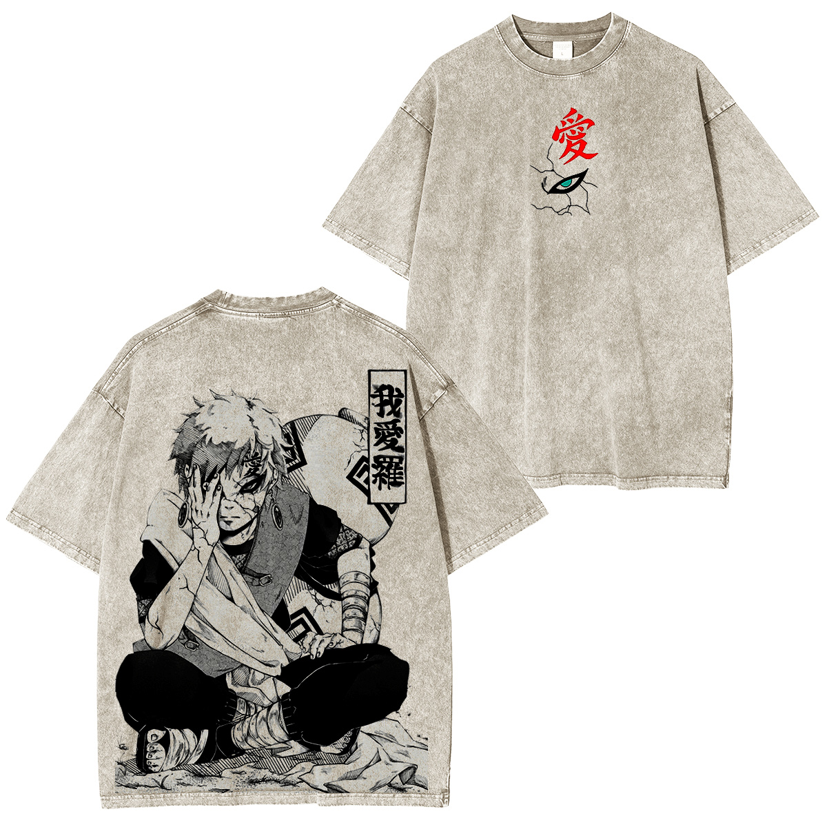 Naruto: Gaara Vintage washed T-shirt/Crewneck/Hoodie