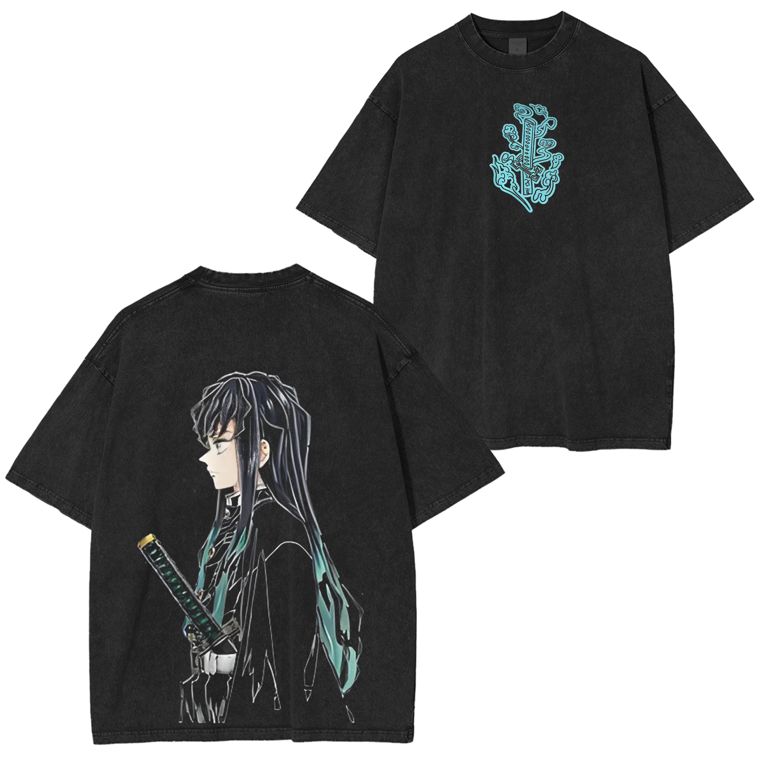 Muichiro Tokito Demon Slayer Unisex Washed T-Shirt