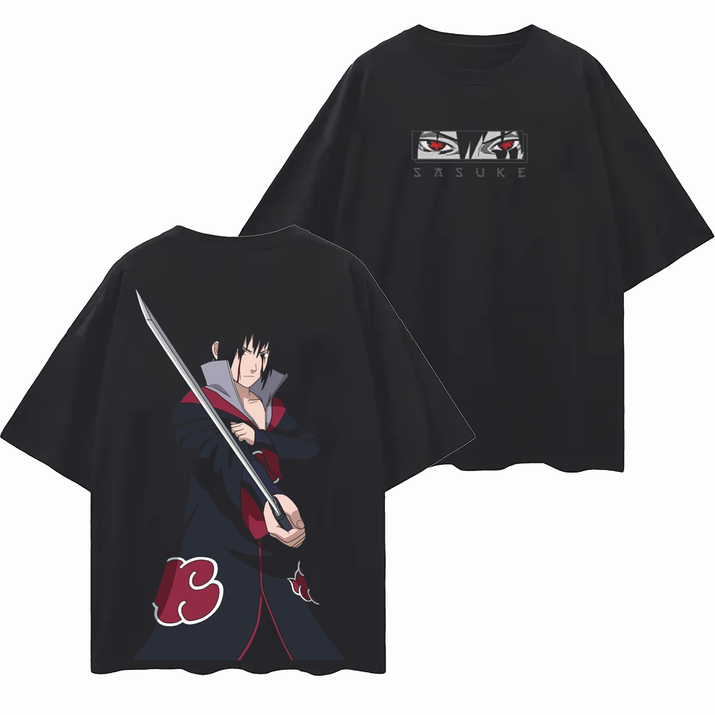 Sasuke Uchiha-Naruto Unisex Washed T-Shirt