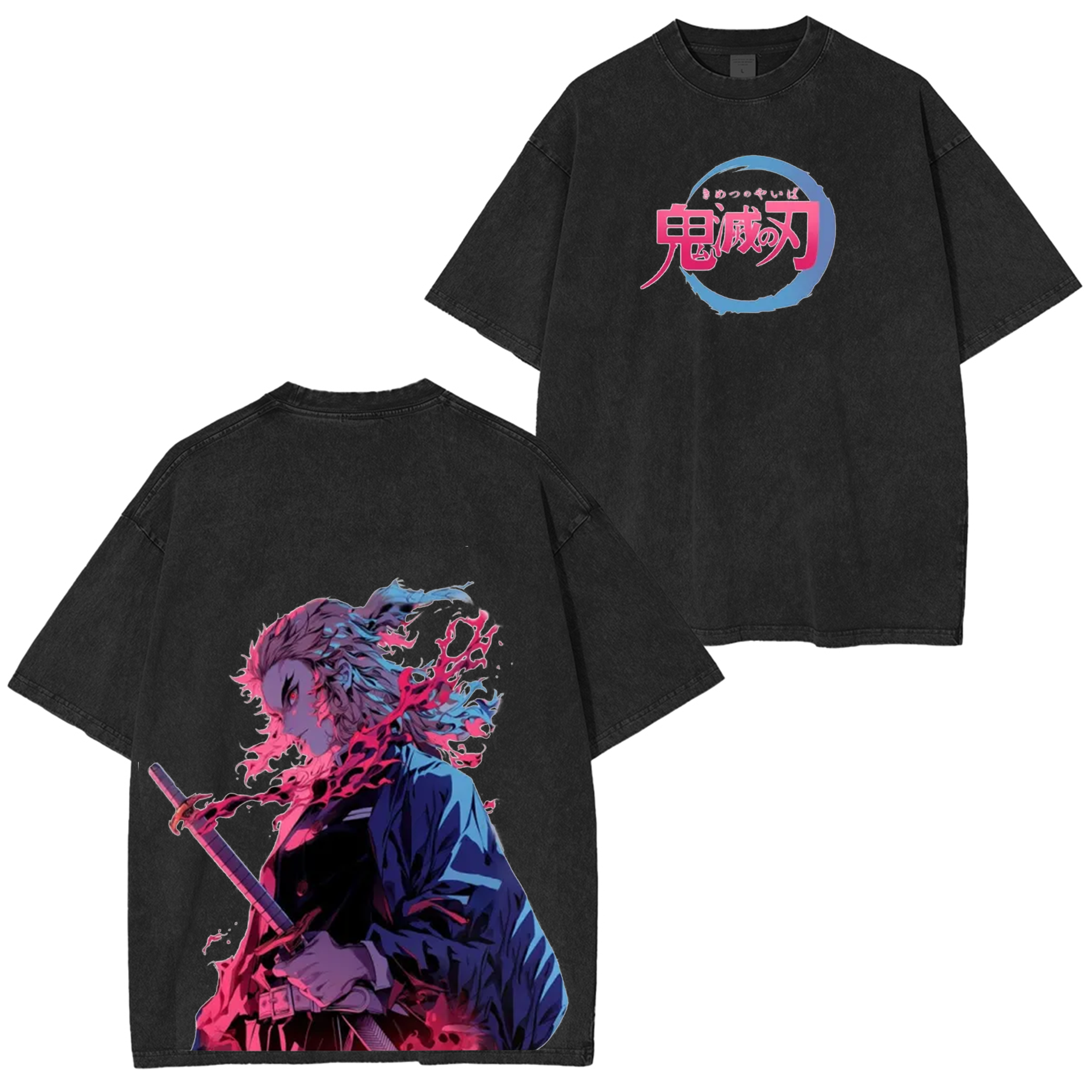 Demon Slayer Unisex Anime-Inspired Retro T-Shirt