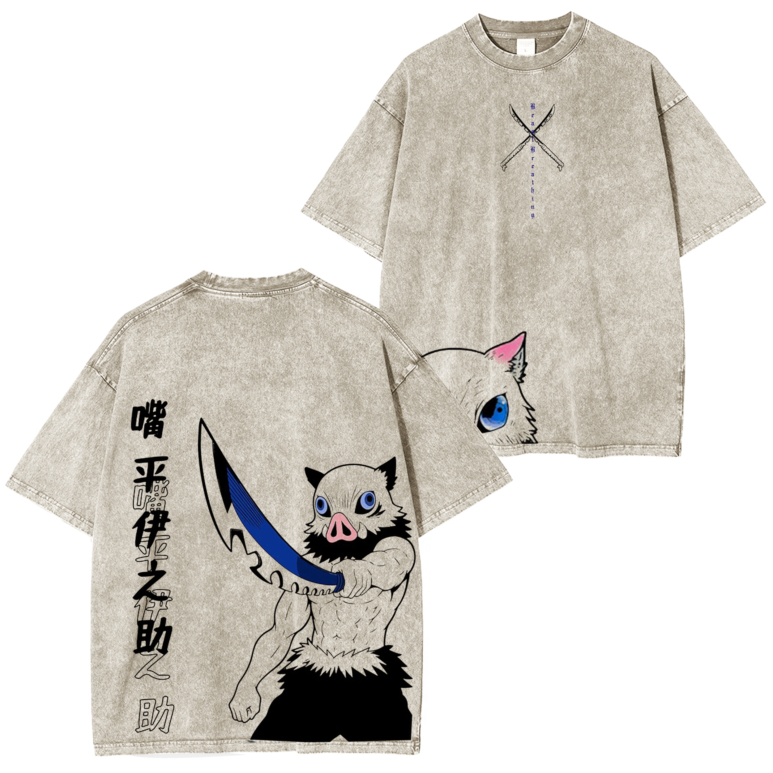 Demon Slayer Vintage Oversize Tee