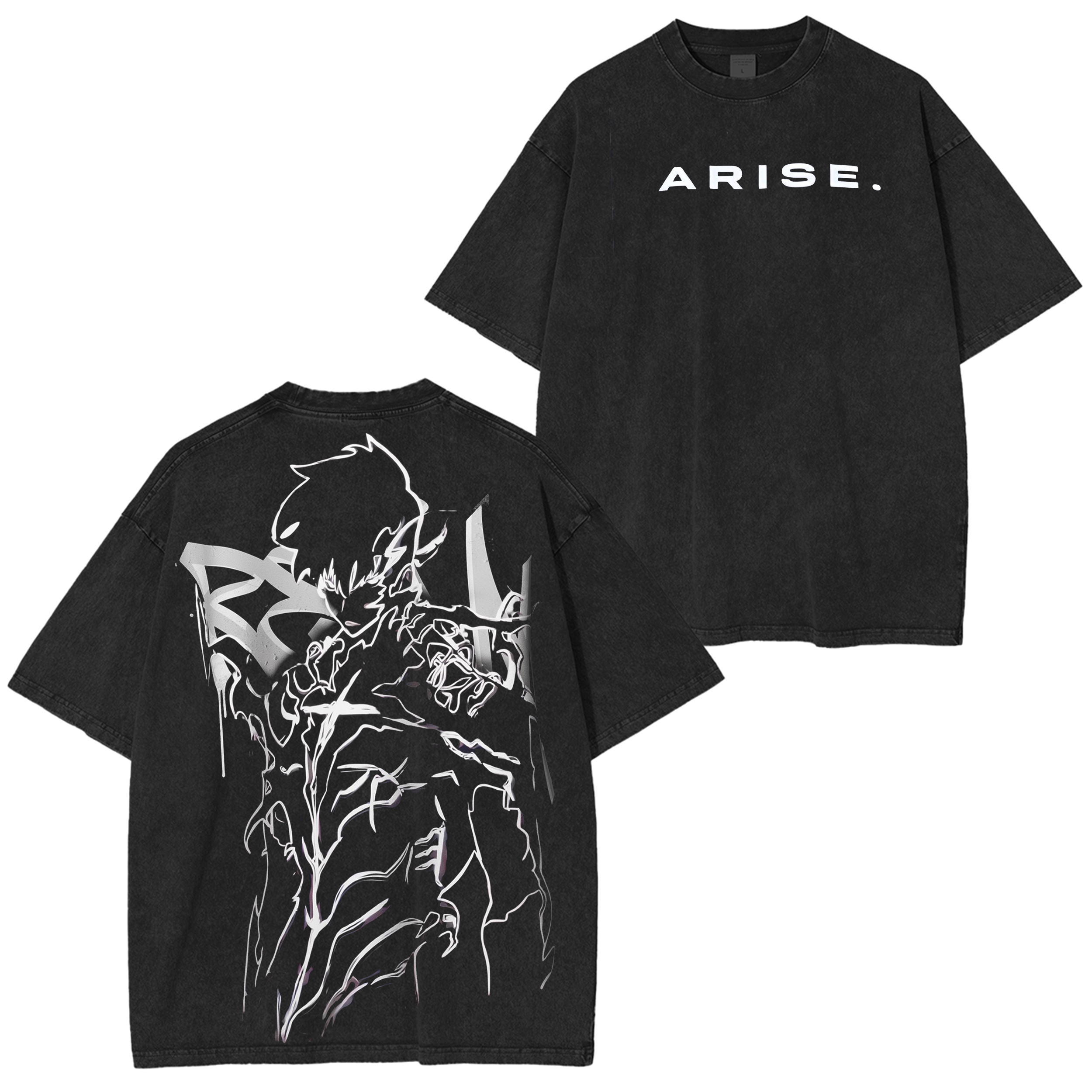 Sung Jinwoo-Solo Leveling Vintage Oversize Tee