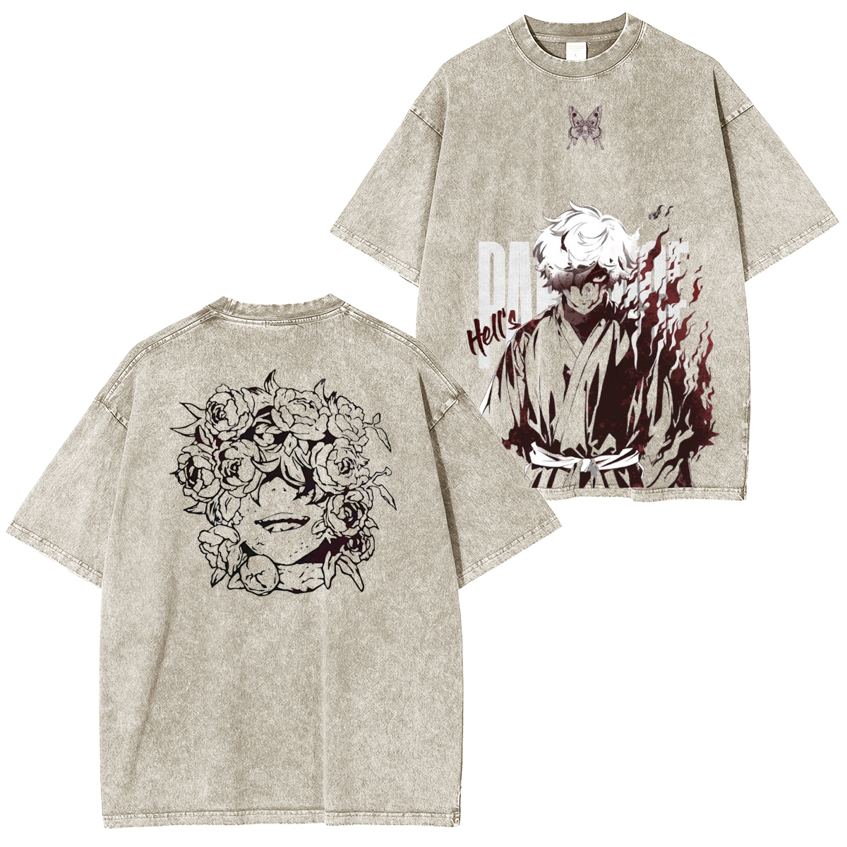 Hell's Paradise Gabimaru Washed T-Shirt