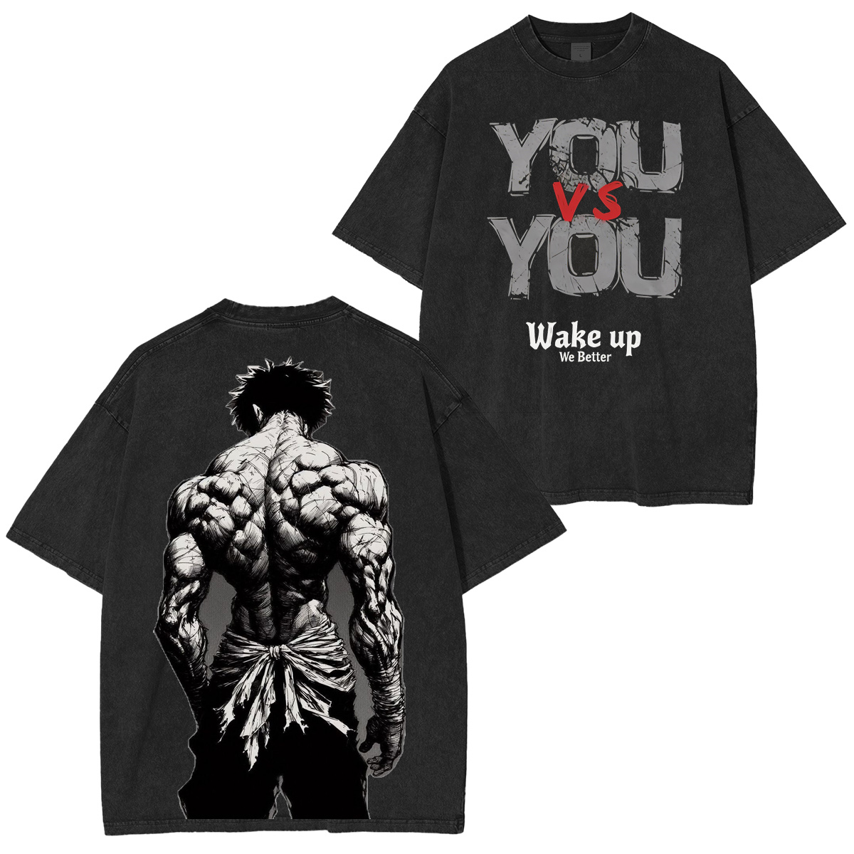  Baki the Grappler Vintage washed T-shirt/Crewneck/Hoodie