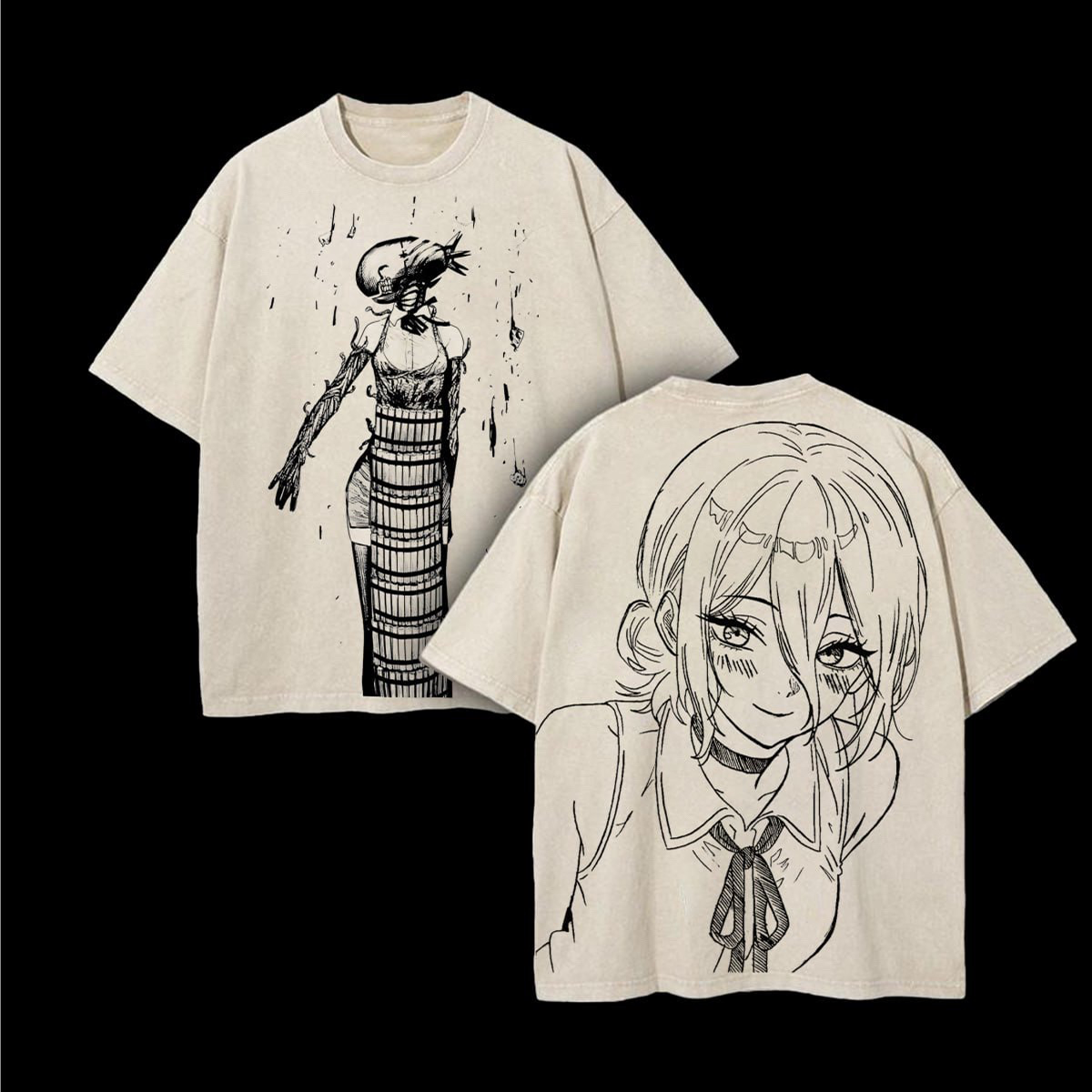 Reze-Chainsaw Man Vintage Washed Unisex T-Shirt