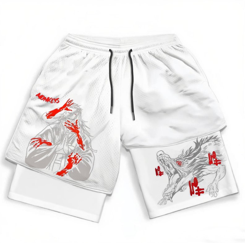 Jujutsu Kaisen Vintage Style Shorts