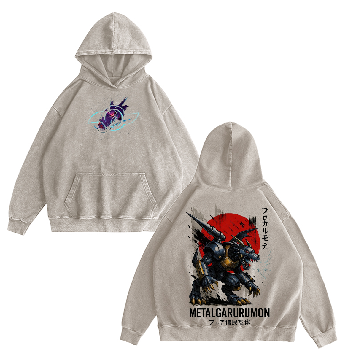 MetalGarurumon Digimon Vintage T-shirt/Crewneck/Hoodie