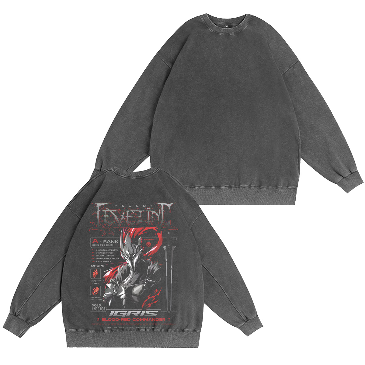  Solo Leveling Vintage washed T-shirt/Crewneck/Hoodie